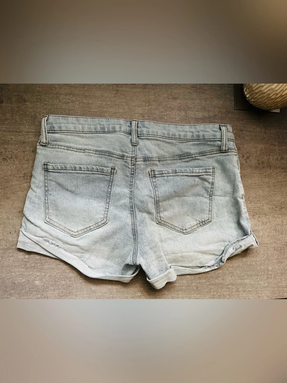 Regeneration by Pink Mid-Rise Denim Shorts
